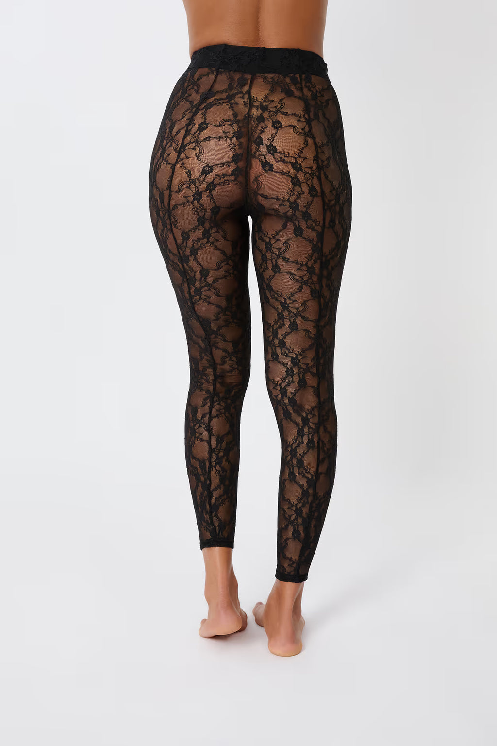 LACE BLACK PANTYHOSE