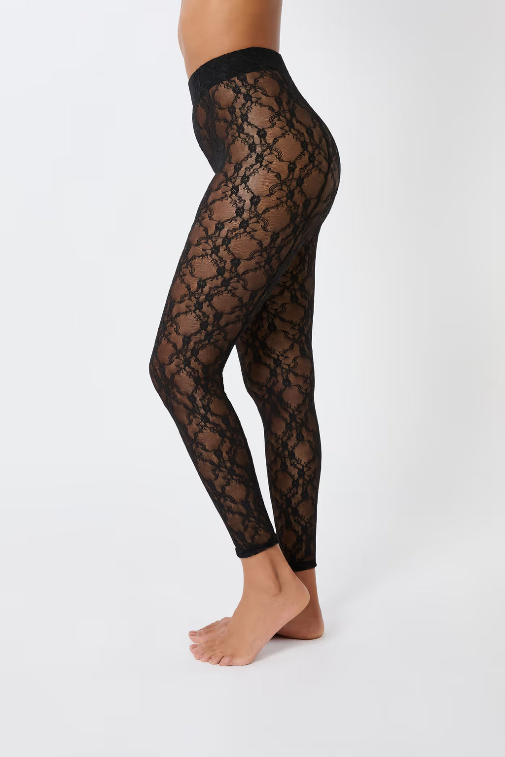 LACE BLACK PANTYHOSE