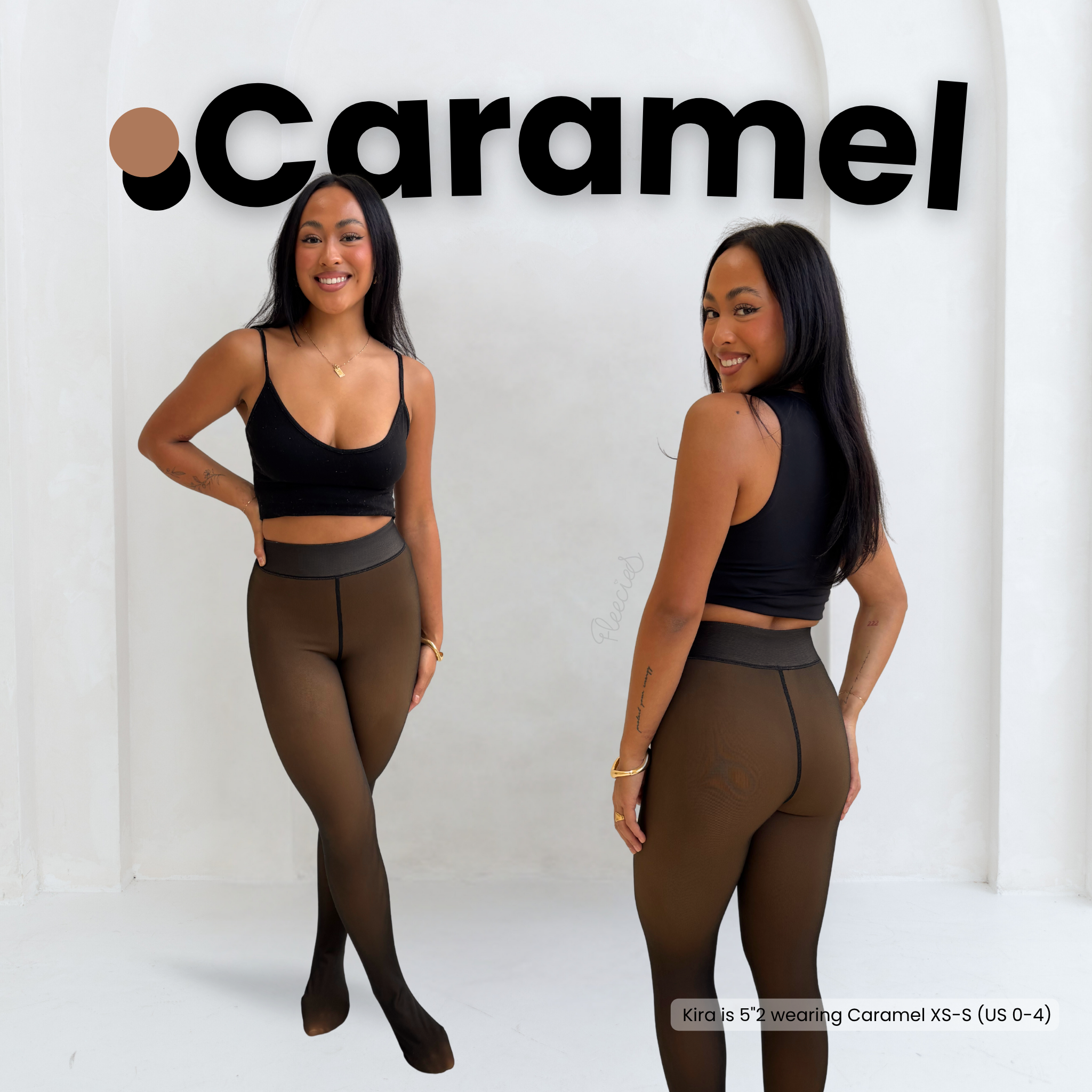 FLEECE LINED SHEER TIGHTS